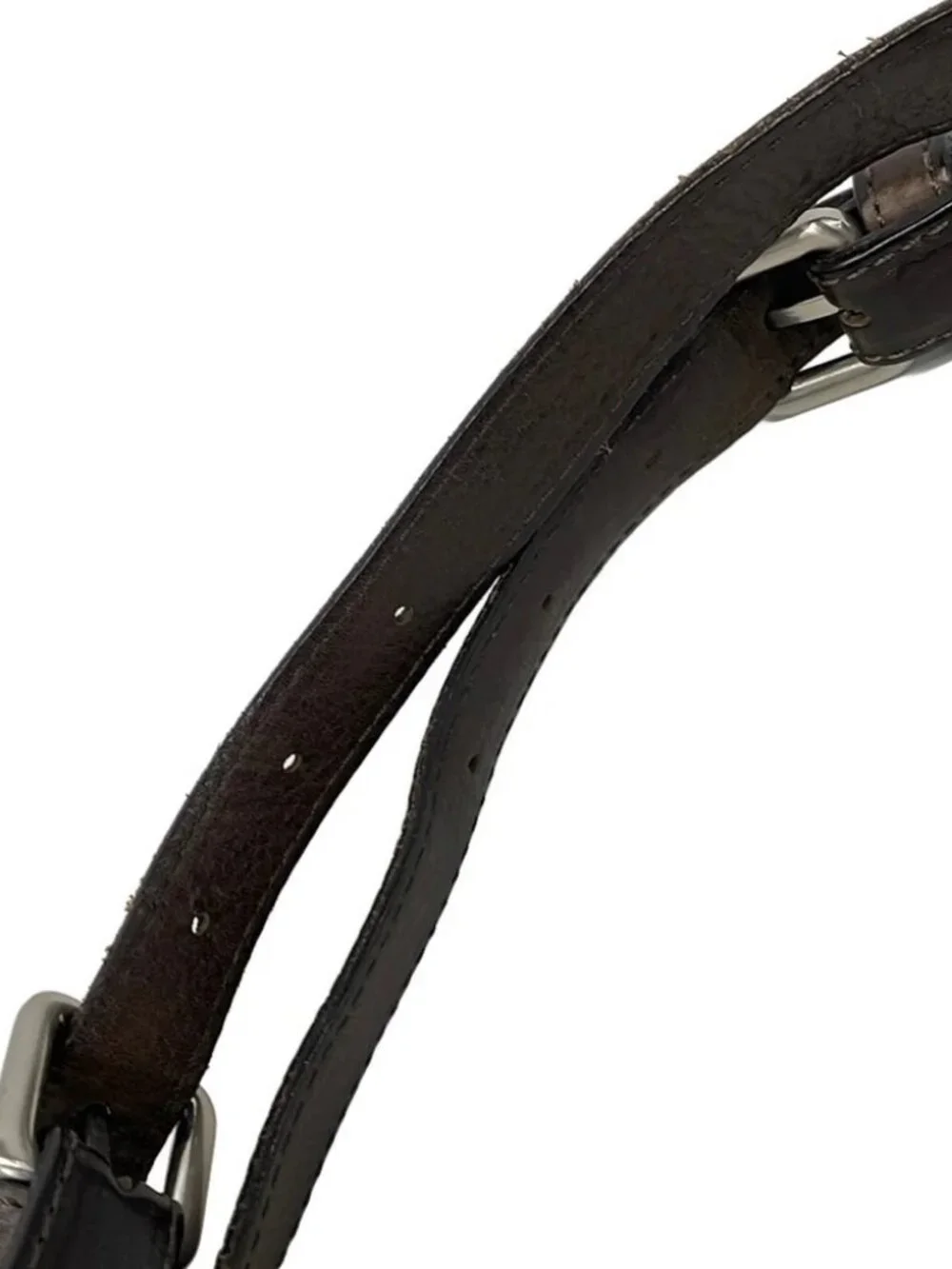 GIANNICHIARINI Dark Brown Leather Tote Bag
